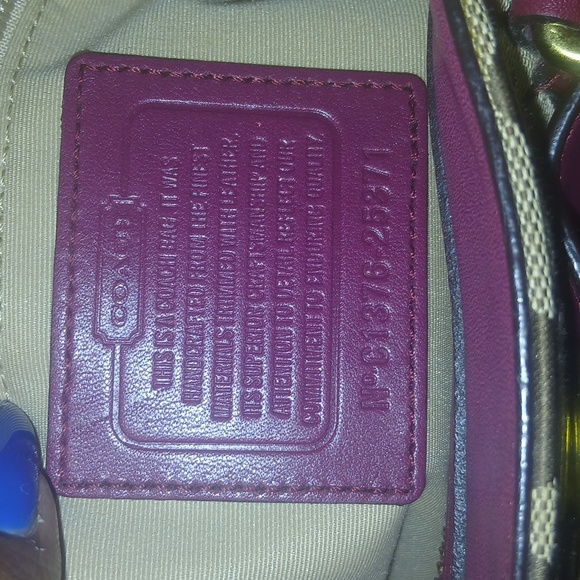 Coach Brooke Carryall Red and Tan Shoulder Bag - Picture 13 of 13